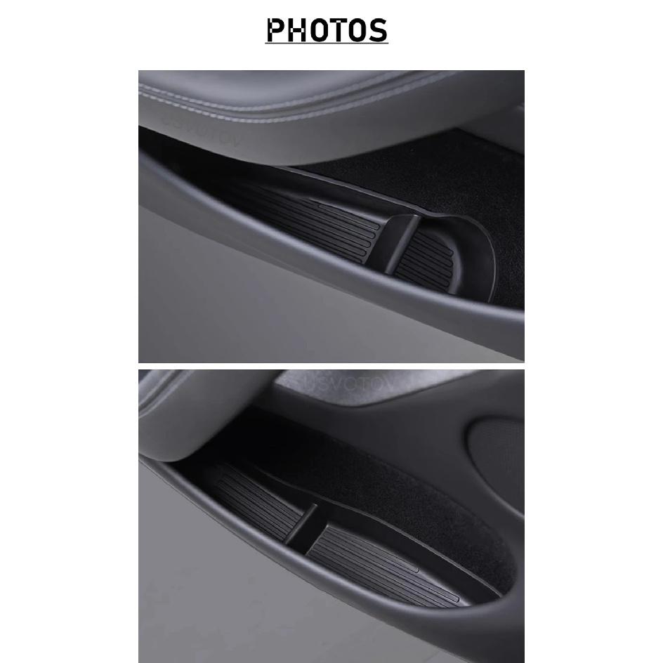For Tesla Model Y 2025 Juniper Launch Door Side Storage Box Front Rear Model 3 Door Storage Organizer Tray Travel Accessories