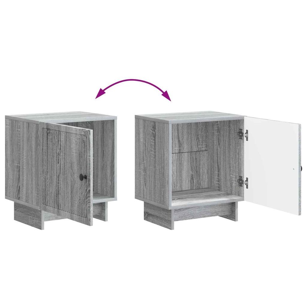 Nightstand Grey Sonoma 43 x 34.5 x 50 cm Particleboard