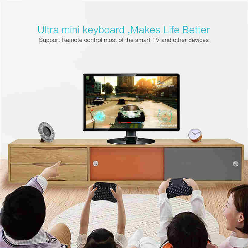 Мини-беспроводная клавиатура 2,4G, воздушная мышь, ручной тачпад для Android TV Box, мини-ПК