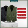 Men's Multi-Pocket Vests for Spring & Autumn - Outdoor Fishing & Photography Leisure Style, New Sanyou Design