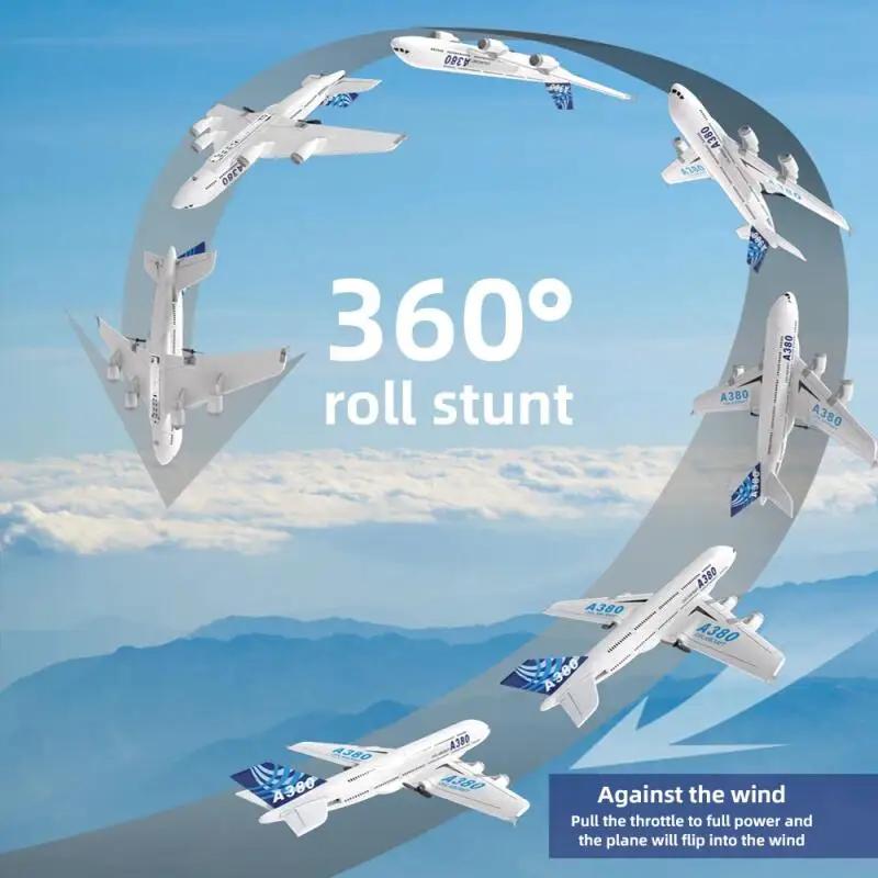 2.4G RC A380 Пенопластовый Самолет Гироскоп Пульт Дистанционного Управления 3-канальный EPP Самолет Гироскоп Детские Игрушки Самолет с Фиксированным Крылом На Улице Легко Летать Подарки для Мальчиков