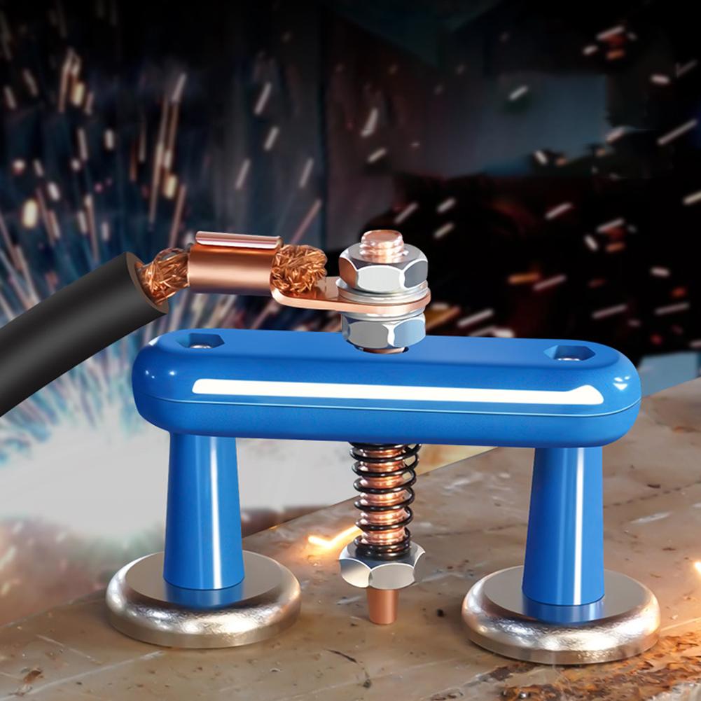 Double/Single Headed Magnetic Welding Ground Clamp Clamp Fixed For Electric Welder Magnet Head Welding Clamps Holder