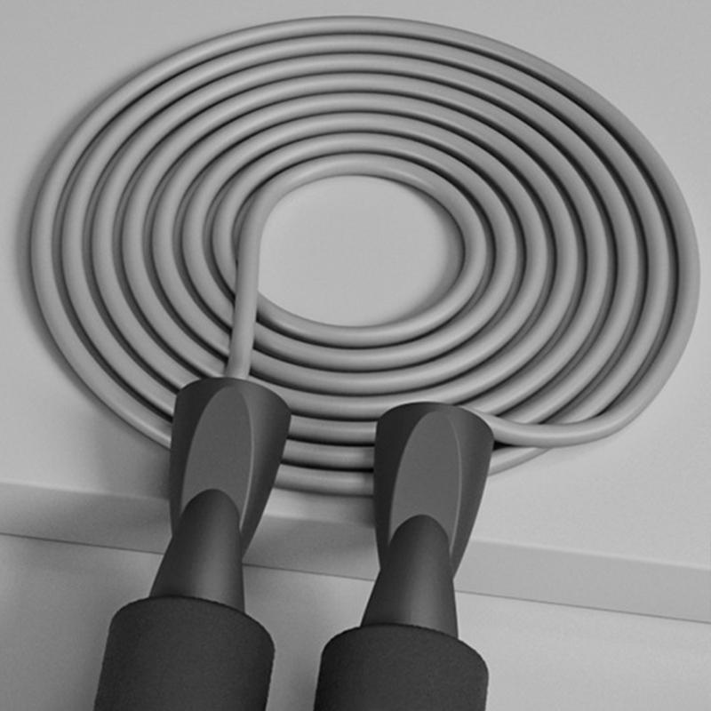 Cordless Jump Rope Double Bearing Weighted Skipping Rope Fitness Exam Jump Rope for Adult Student Children Black