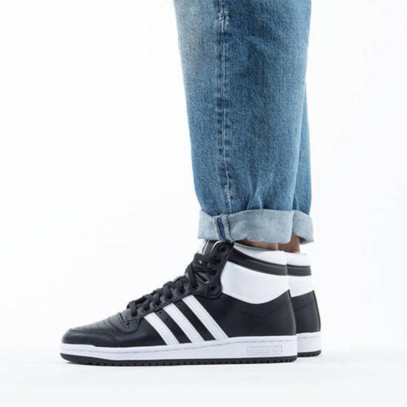 adidas Топ-10 кроссовок 'Черно-белые' FV6132