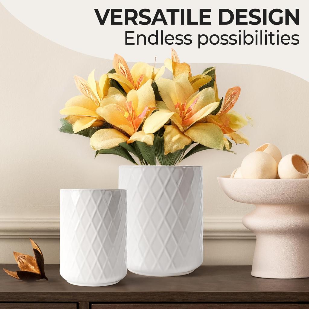 MIAMIO Керамический органайзер для кухонной утвари Фермерский декор для организации столешниц и хранения кухонных принадлежностей и аксессуаров Коллекция Palmanova - Держатель/Кухня