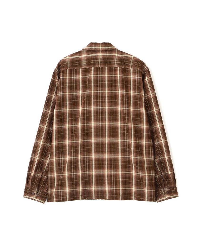 Эксклюзивная ФЛАНЕЛЕВАЯ РУБАШКА НА МОЛНИИ [AVIREX] WEB&DEPOT, Мужская, 2XL, 050, Коричневый, 783-4220005