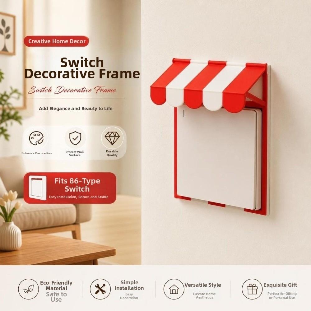 86 Type Switch Decorative Frame 3D Printed Wall Decor Cover Switch Plate Cover Room Decoration