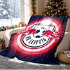 RB Leipzig Pattern Blanket for Home Decoration, Bed, Sofa, Car Travel, Camping, Suitable for All Seasons, Birthday Christmas Gift
