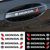 4 шт. Наклейка на ручку двери автомобиля Виниловая наклейка Для 5-го CRX Civic Accord Fit Jazz Pilot CRV Odyssey City Vezel Аксессуары