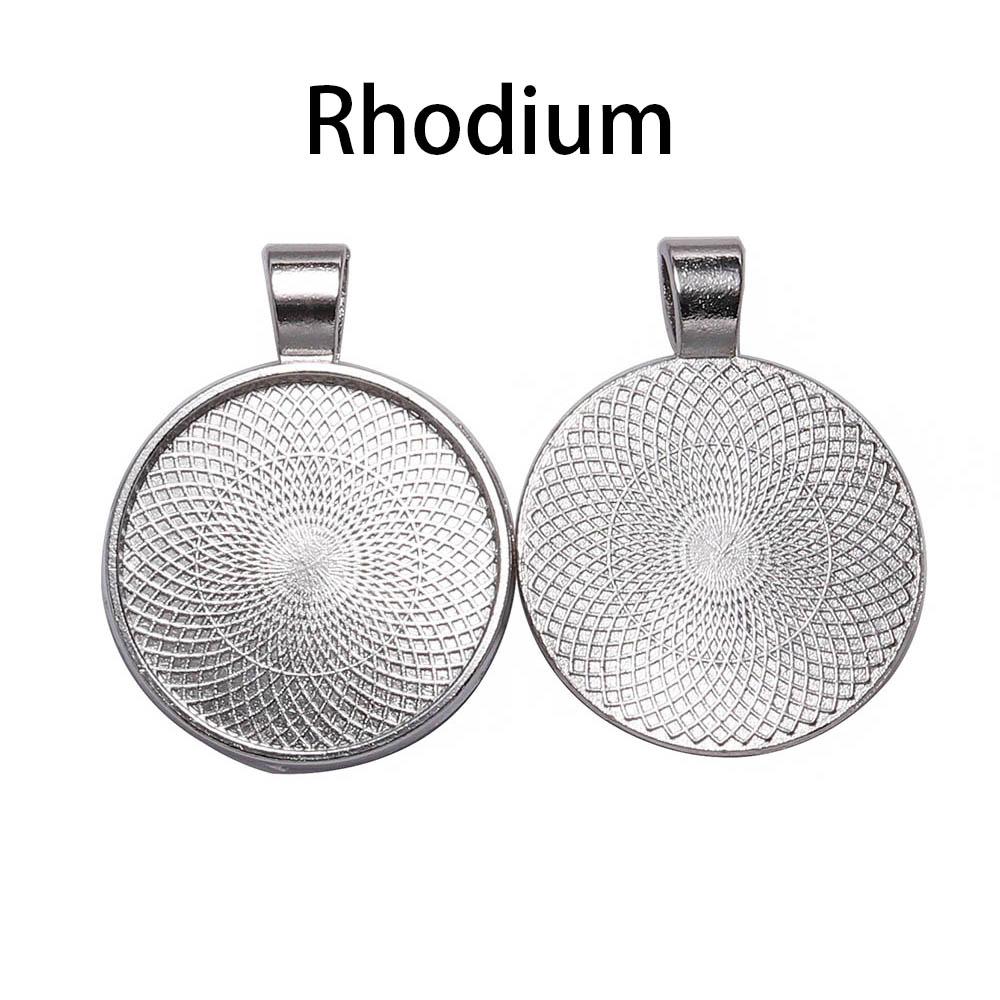 10pcs/lot 25 mm Cabochon Base Tray Bezels Blank Gold Necklace Pendant Setting Cabochon Base For Jewelry Making Supplies
