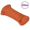 152643 vidaXL Boat Rope Orange 3 Mm 250 M Polypropylene