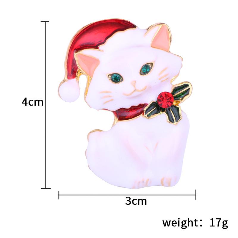 Christmas Brooches Set Tree Santa Snowman Sleigh Bell Boots Pin for Xmas Sweater Decoration Body Accessories