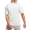 Adidas T Shirts Men's Jade White Crew Neck Moderate Straight Fit IK0089