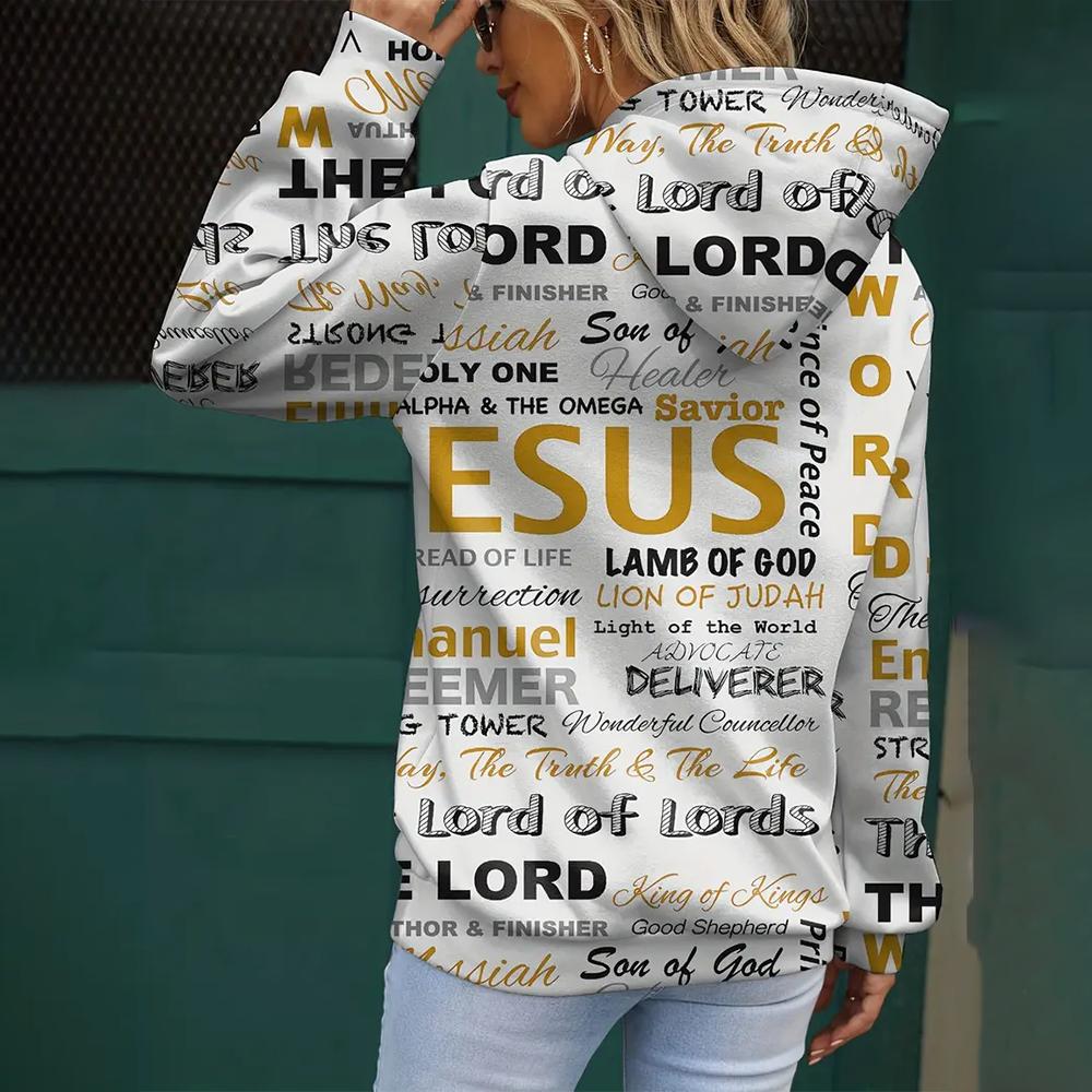 Толстовка с капюшоном с надписью «Jesus» в винтажном стиле для женщин, без карманов, женские толстовки, дизайнерские повседневные свободные толстовки с капюшоном, одежда 2000 года