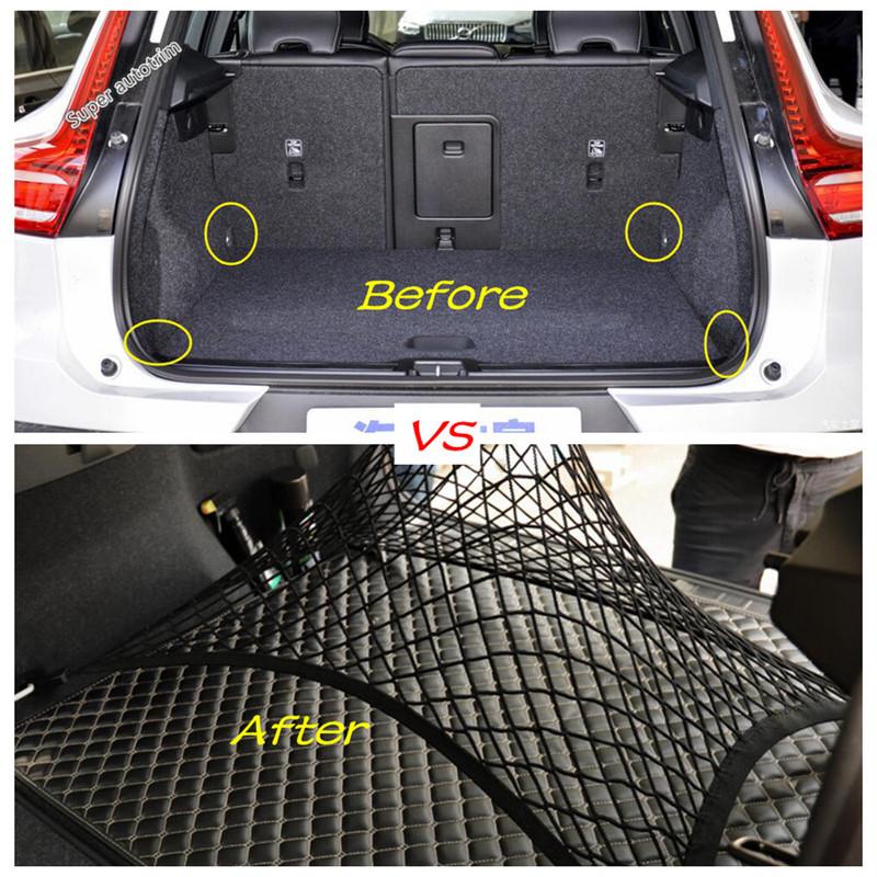 Car Rear Trunk Luggage Bag Storage Cargo Organiser Mesh Net Accessories Interior Refit Kit Fit For VOLVO XC40 2018 - 2025