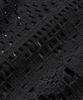 BROWNBREATH Crochet Open Collar Shirts - Black