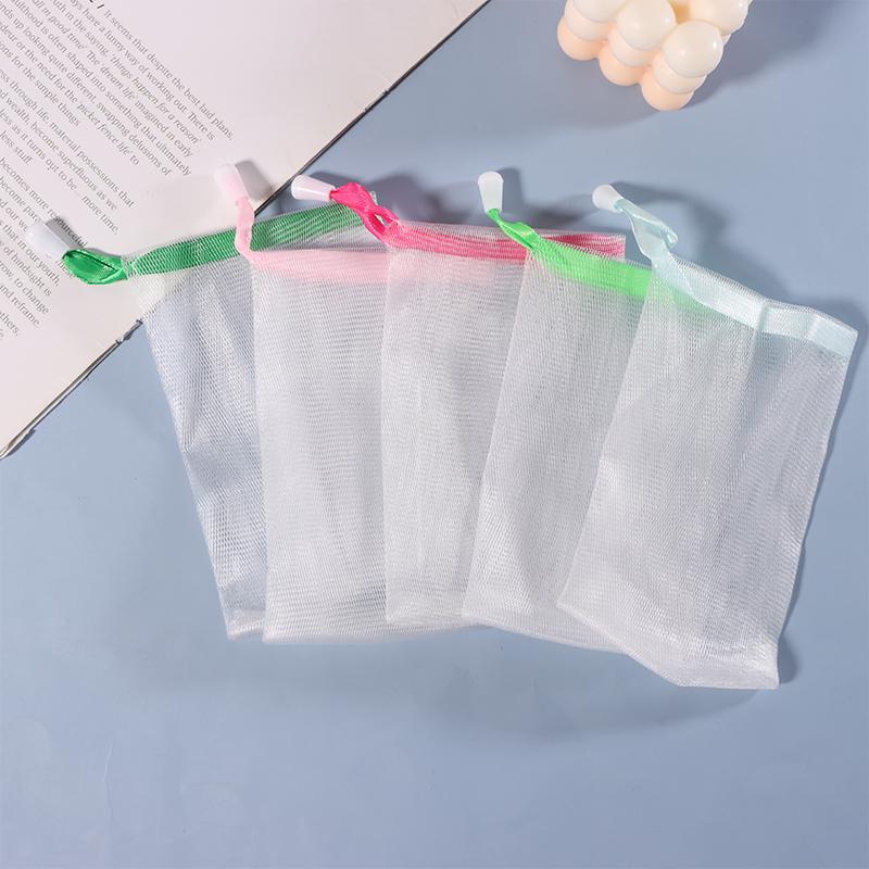 10 шт. случайных 9X15 см подвесных мешочков для мыла, геля для душа, моющего средства, сетчатые мешочки для мыла для тела, моющего средства, пузырьковые сетчатые мешочки, чистящие инструменты