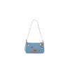 New Lee PU, Textile Mixture Shoulder Bag Regular Women's Light Blue LE250206M-502