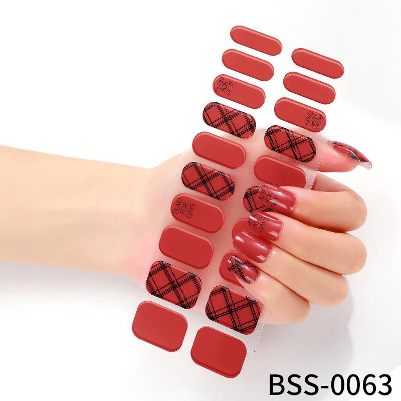 20 гелевых наклеек для ногтей на пальцы 3D полуотвержденные наклейки для дизайна ногтей наклейки для дизайна ногтей