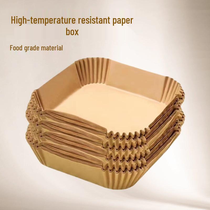 Air Fryer High-Temperature Resistant, Oil-Absorbing Food-Grade Paper Baking Tray.