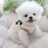 Breathable Waffle Pet Vest Lace-edged Dog Undershirt Pet Short Sleeve  Summer Wear