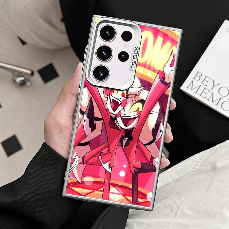 Шокирующее противоударное чехол-бампер для телефона Hazbin Hotel Anime для Samsung Galaxy S26 Edge S25 Ultra S24 FE S23 Plus S21 Противоударный Fundas