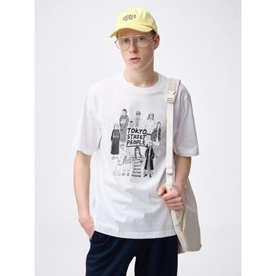 GU by Uniqlo Графическая футболка Qoonana