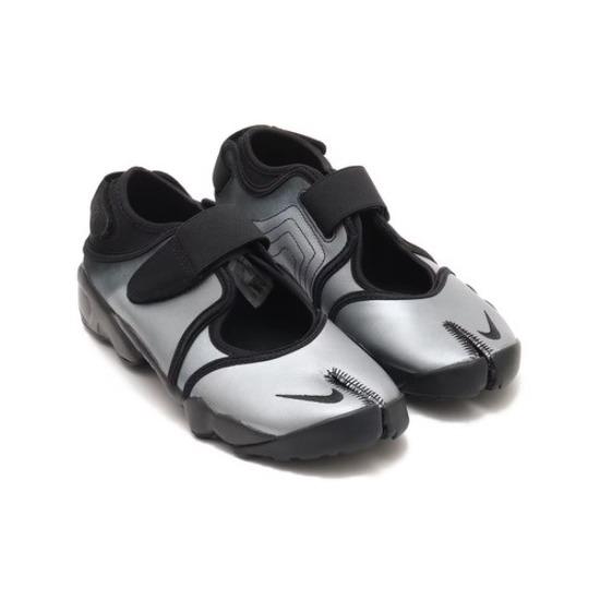 Nike Air Rift Кожа Металлик Серебристый Черный IH3656-095 Женский Размер