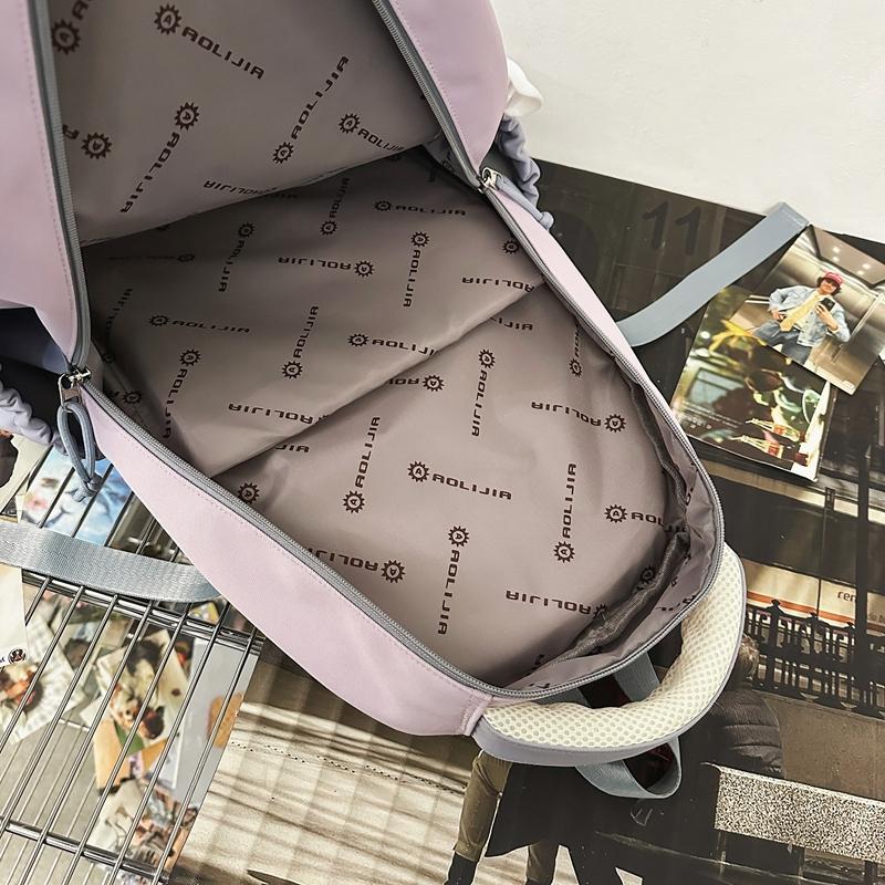 Рюкзак для школьников средней школы с цветными блоками и большой вместимостью для девочек и мальчиков