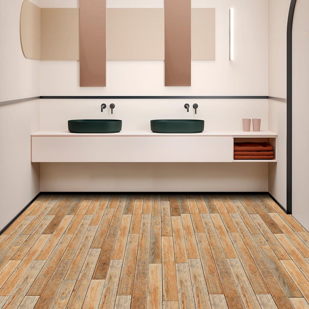 Домашнее украшение под дерево, самоклеящиеся обои, ПВХ, напольные наклейки, экологически чистая виниловая деревянная наклейка для спальни, кухни