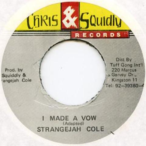 7-дюймовая пластинка STRANGER COLE - Я дал клятву ни один Chris & Squidly 1970 Ямайка Регги, Ска и Даб