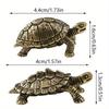 Lucky Small Money Turtle Retro Tortoise Statue Desktop Ornaments Solid Copper Figurines Home Decoration