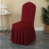 5/10/50/100pcs Pleated Skirt Spandex Chair Cover Hotel Banquet Party Events Wedding Decoration Dining Room Seat Protector Covers