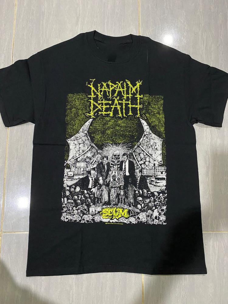 NAPALM DEATH SCUM Унисекс Футболка Полный Размер от S до 5XL Унисекс Футболка