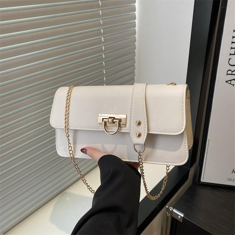 Versatile High-end Temperament Chain, Shoulder Underarm Bag, Summer Popular Messenger Bag, Simple Commuter Bag