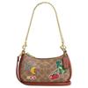 COACH Teri Coated Canvas Shoulder Bag, Handbag, Shoulder Bag Small Women's Gold & Umber CW321-IMTAM