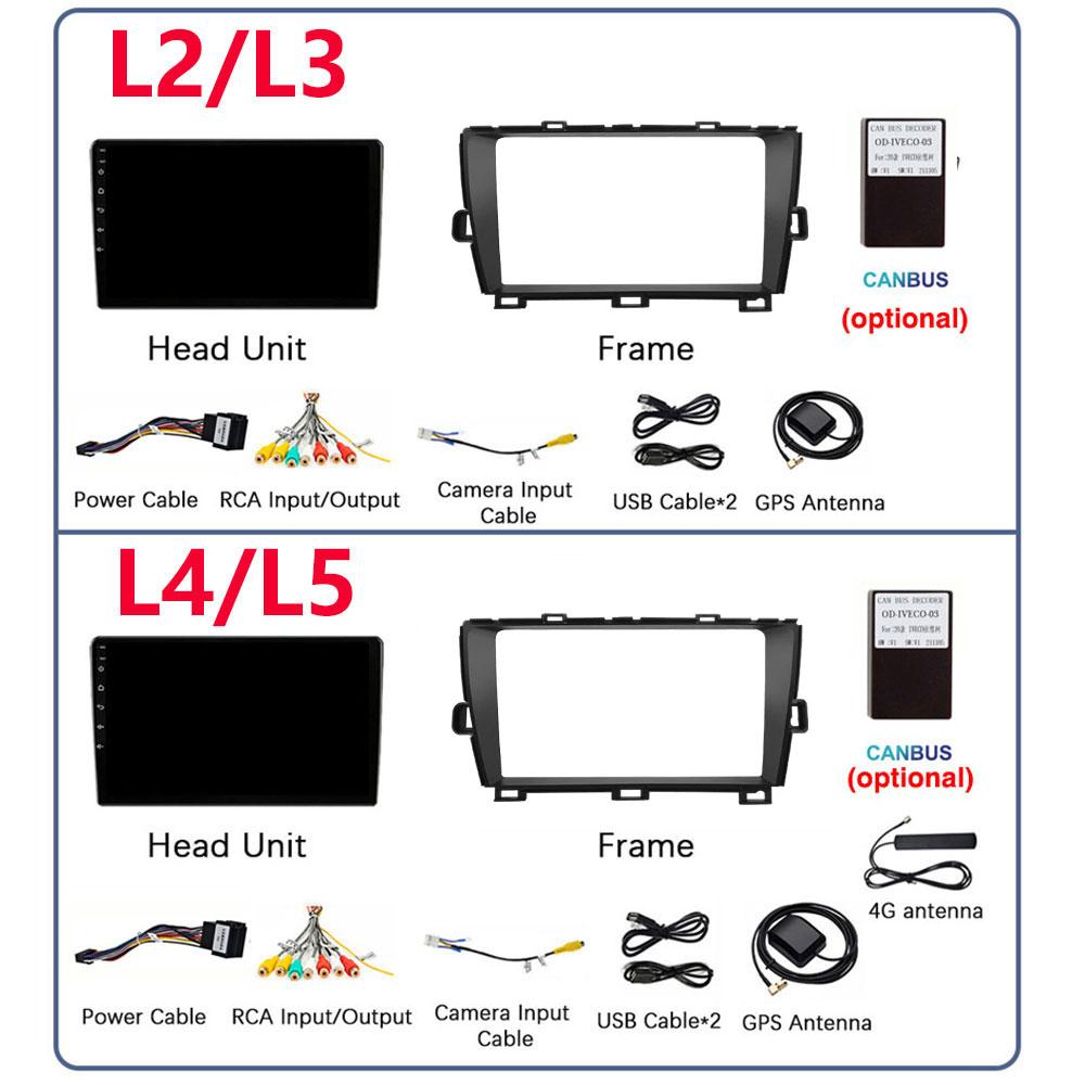 DSP 8G+128G Android 14 для Toyota Prius XW30 2009-2015 автомобильный радиоприемник мультимедиа видеоплеер GPS навигация стерео CarPlay