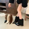 2025 Autumn and Winter New Niche Design Lamb Wool Warm Fashion Boots Thin Heel Women's Outer Boots