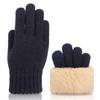 Touchscreen Knitted Fleece Gloves Winter Warm Furry Warm Mitts Female's Gloves  Outdoor Sport
