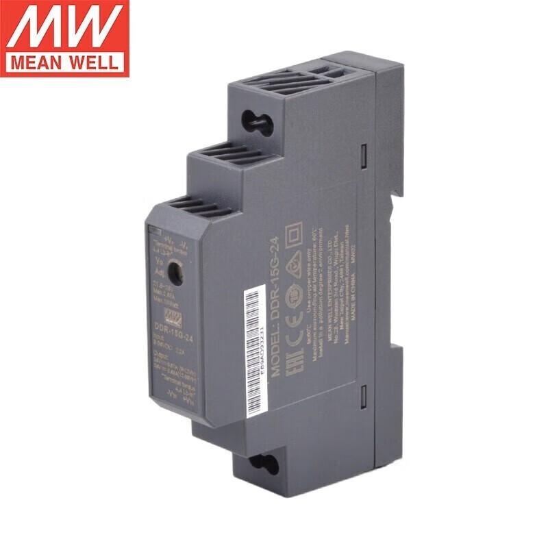 MEANWELL DDR-15G-24 Ультратонкий DC-DC преобразователь на DIN-рейку