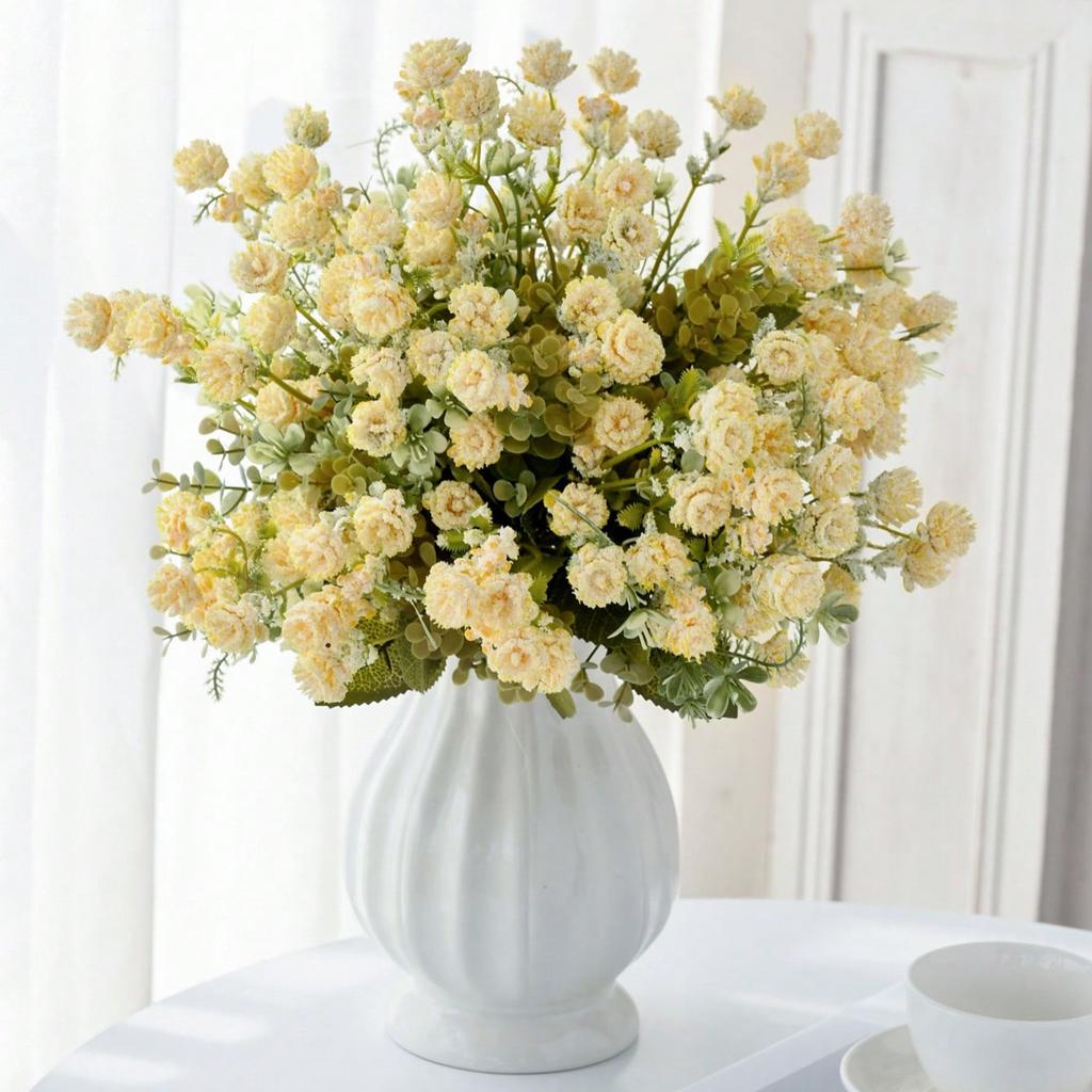 Silk Artificial Flowers Wedding Home Room Decor Nuptial High Quality Outdoor Yard Bride Bouquet Vase Craft Photography Prop Gift