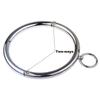 Metal Male Female Lockable Slave Neck Collar Hex Wrench Restraint Bondage Locking Choker O-Rings Chain Leader BDSM Couple BDSM