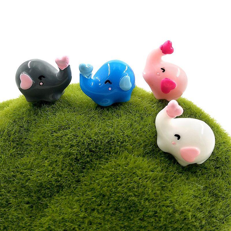 Elephant Resin Mini Diy Figures Garden Ornament Home Micro Decoration Craft