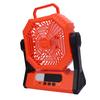 Portable Camping Fan 10000mAh Rechargeable Battery Powered Fan with Light for Picnic Barbecue