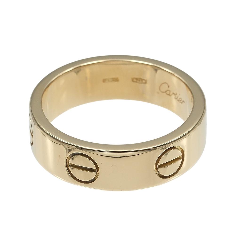 CARTIER Love Classic Model Ring K18 yellow gold #5.4(US Size) 6.78g Women Used