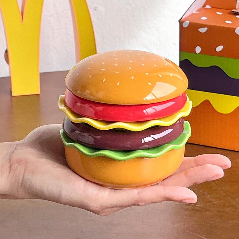 Блюдо для гамбургера Блюдо для приправ Набор из шести штук Блюдо для соуса Милая посуда Керамика Подглазурная роспись Блюдо для соевого соуса Бытовая сторона