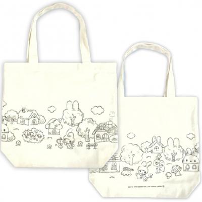 Сумка-тоут Sanrio из хлопкового холста с ластовицей, большая вместимость, задний передний рисунок, разные милые персонажи, моя мелодия