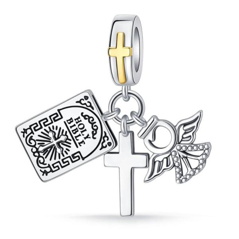 Новые медные шармы в виде крыльев ангела, подвески в виде сердца, птицы, свиньи, подходят для оригинальных браслетов, ожерелий, женские изящные украшения для DIY, подарки