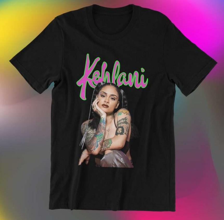 Graphic Kehlani Singer tee shirt Cotton full size Men and Women Black SEG_1140