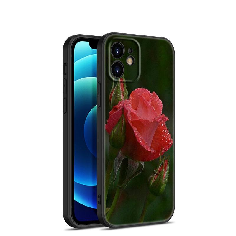 Чехол для телефона с цветами красной розы для iPhone Samsung Galaxy Redmi Xiaomi Oppo OnePlus Note SA 7 8 9 10 11 12 13 14 20 21 22 23 53 54 Pro Max Plus Ultra